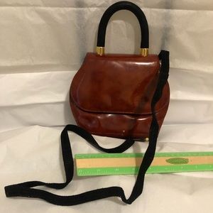 Donald J Pliner Brown Leather Mini Purse